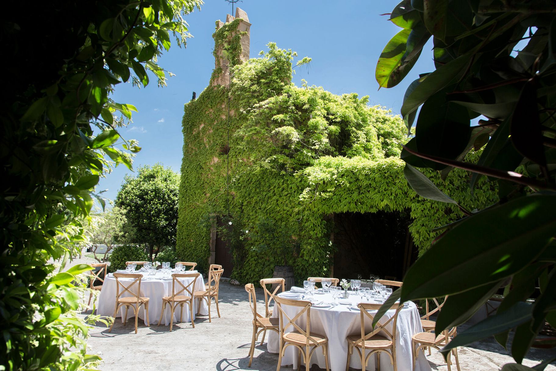 Patio de la masía